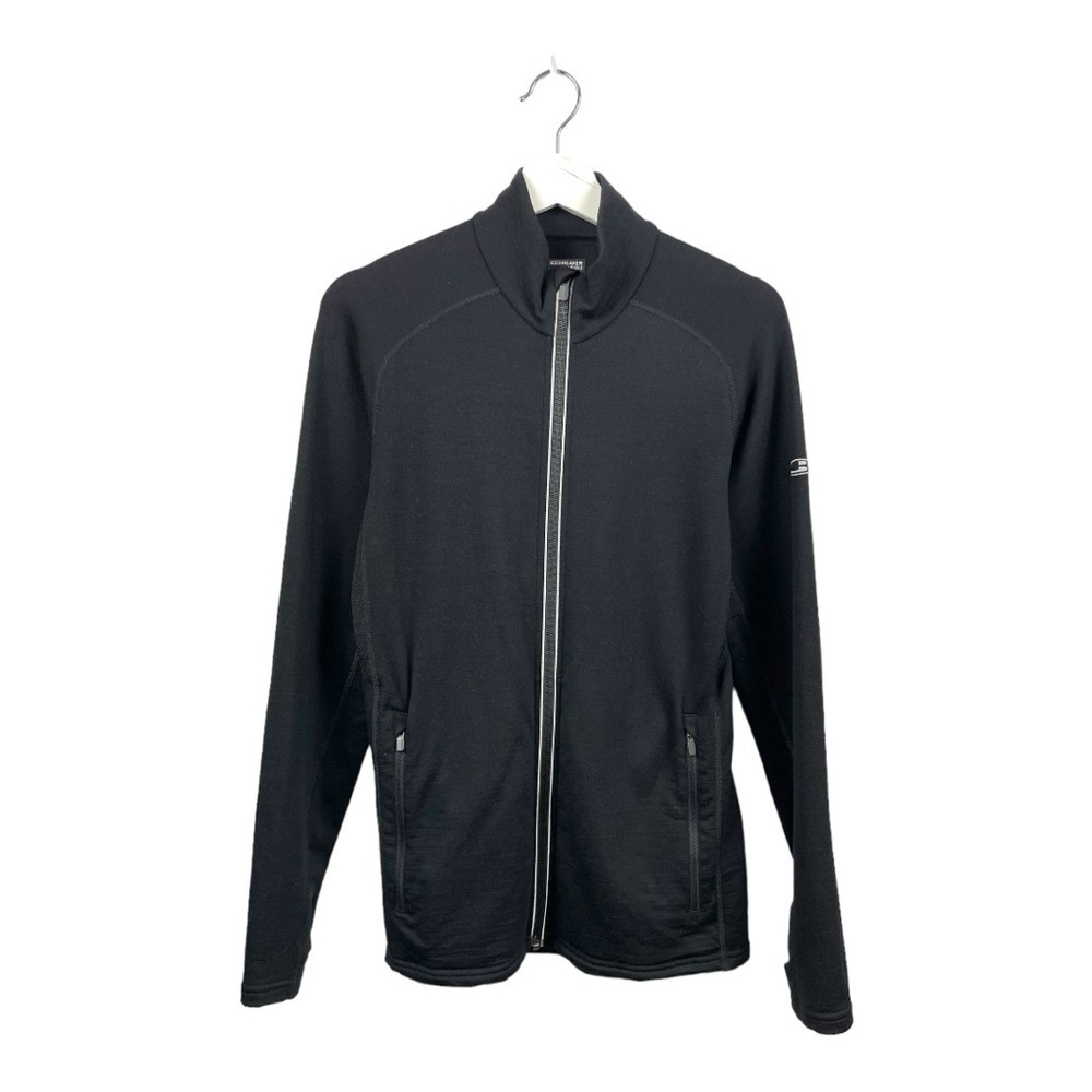 Icebreaker Merino Quantum Zip Jacket in Black Size S - Picture 2 of 8